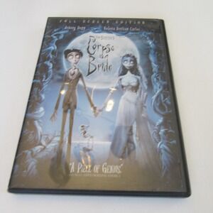 Tim Burton's Corpse Bride DVD Full Screen Edition 2005 Johnny Depp PG Warner Bro